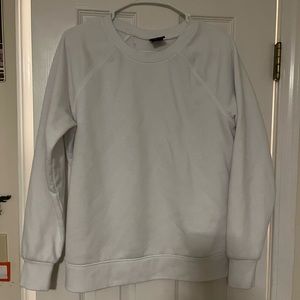 Plain white crewneck